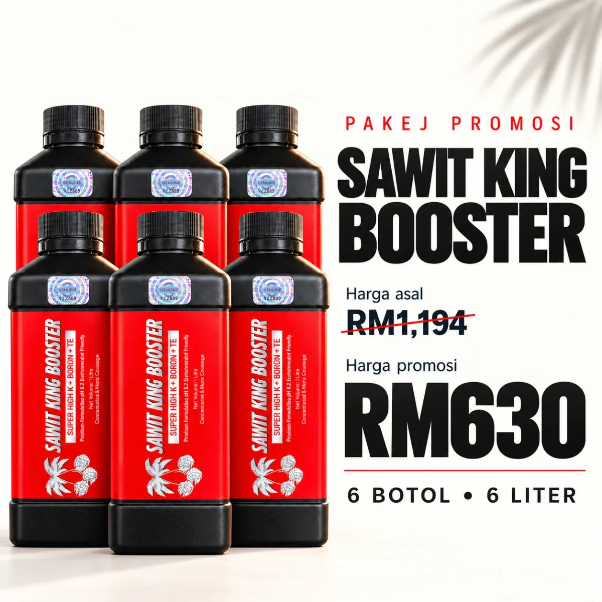 5 Botol Sawit King Booster