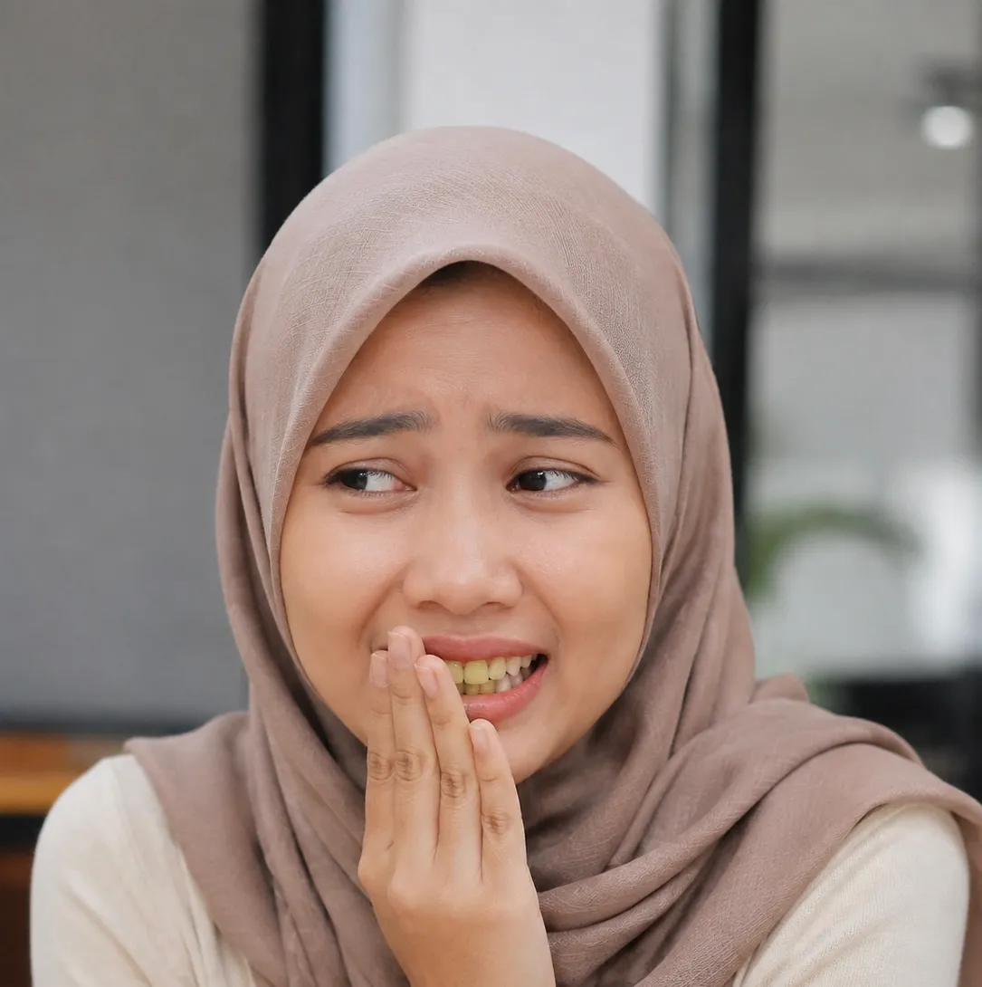Malu nak senyum